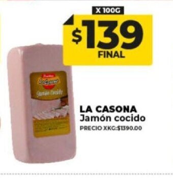 Supermayorista Vital La Casona Jamón Cocido oferta
