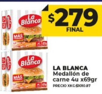 Supermayorista Vital La Blanca Medallón De Carne 4u x 69gr oferta