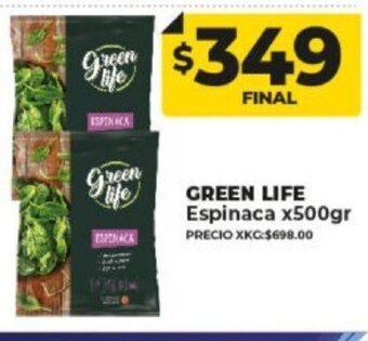 Supermayorista Vital Green Life Espinaca x 500gr oferta