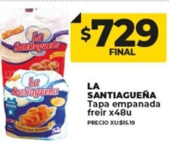 Supermayorista Vital La Santiagueña Tapa Empanada Freir x 48u oferta