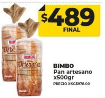 Supermayorista Vital Bimbo Pan Artesano x 500gr oferta