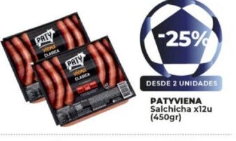 Supermayorista Vital Patyviena Salchicha x 12u oferta