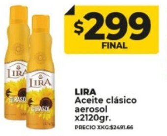 Supermayorista Vital Lira Aceite Clásico Aerosol x 2120gr oferta