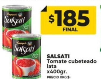 Supermayorista Vital Salsati Tomate Cubeteado Lata x400gr oferta