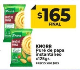 Supermayorista Vital Knorr Puré de Papa Instantáneo x125gr oferta