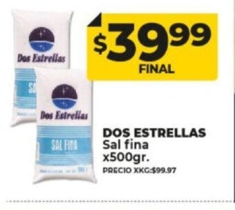 Supermayorista Vital Dos Estrellas Sal Fina x 500gr oferta