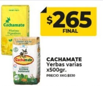 Supermayorista Vital Cachamate Yerbas Varias x 500gr oferta