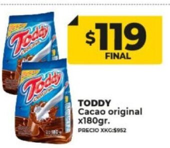 Supermayorista Vital Toddy Cacao Original x 180gr oferta