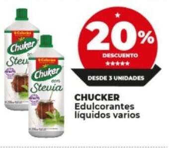 Supermayorista Vital Chucker Edulcorantes Líquidos Varios oferta