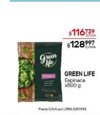 Nini Mayorista Green Life Espinaca x500g oferta