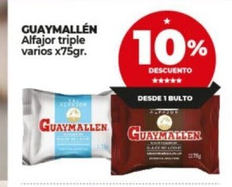 Supermayorista Vital Guaymallén Alfajor Triple Varios x 75gr oferta