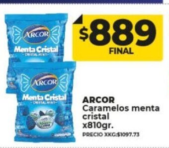 Supermayorista Vital Arcor Caramelos Menta Cristal x810gr oferta