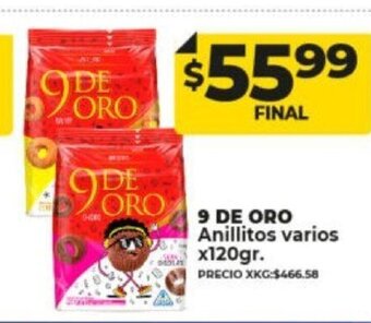 Supermayorista Vital 9 De Oro Anillitos Varios x 120gr oferta