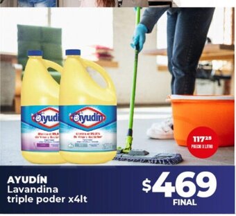 Supermayorista Vital Ayudín Lavandina Triple Poder x 4lt oferta