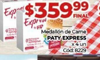 Diarco Medallón de Carne Paty Express oferta