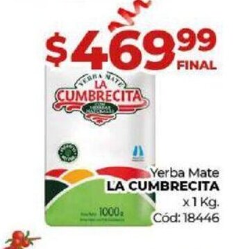 Diarco Yerba Mate La Cumbrecita oferta