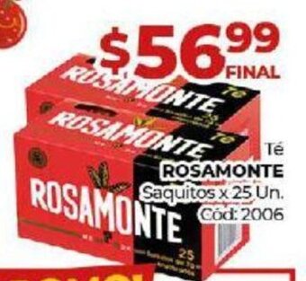 Diarco Té Rosamonte oferta