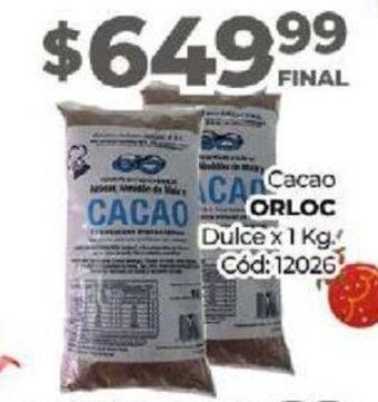 Diarco Cacao Orloc oferta