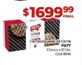 Diarco Hamburguesas de Carne Paty oferta