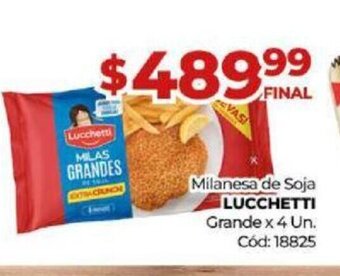 Diarco Milanesa de Soja Lucchetti oferta
