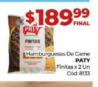 Diarco Hamburguesas de Carne Paty oferta