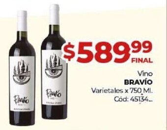 Diarco Vino Bravío oferta