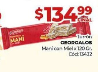 Diarco Turrón Georgalos oferta