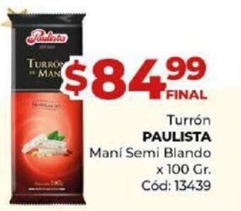 Diarco Turrón Paulista oferta