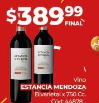 Diarco Vino Estancia Mendoza oferta