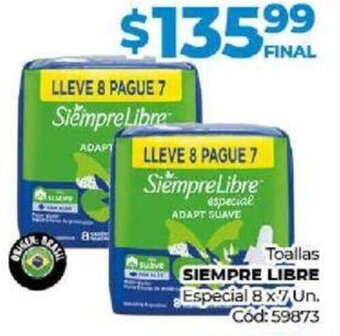 Diarco Toallas Siempre Libre oferta
