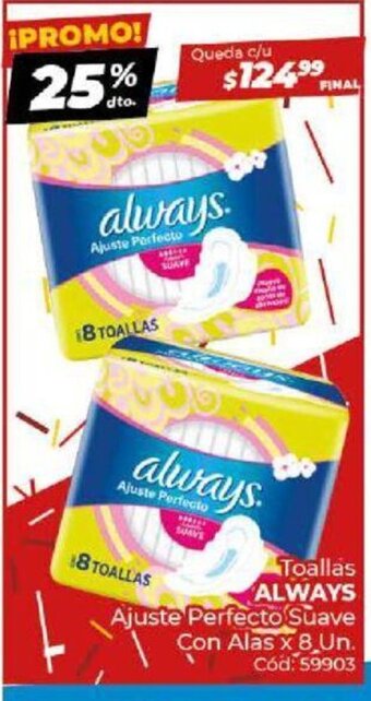 Diarco Toallas Always oferta