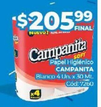 Diarco Papel Higiénico Campanita oferta