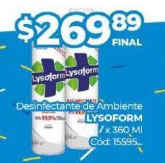 Diarco Desinfectante de Ambiente Lysoform oferta