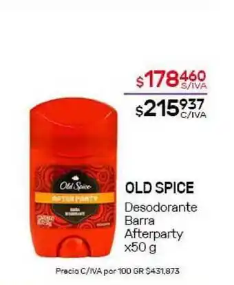 Nini Mayorista Old Spice Desodorante Barra Afterparty x50g oferta