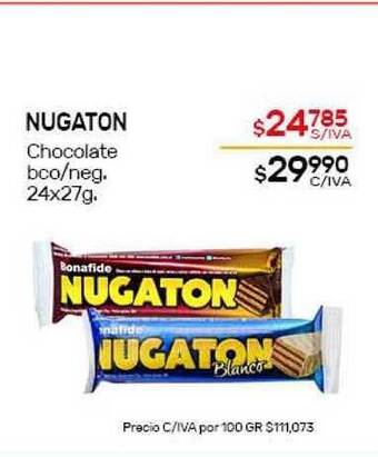 Nini Mayorista Nugaton Chocolate bco-neg. 24x27g oferta