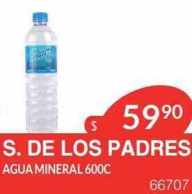 Masivos S. de los padres agua mineral 600c oferta