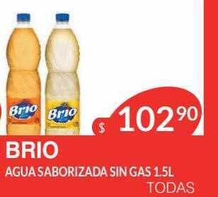 Masivos Brio agua saborizada sin gas oferta