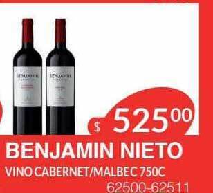 Masivos Benjamin nieto vino cabernet malbec oferta