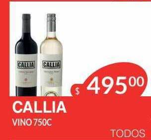 Masivos Callia vino oferta
