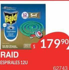 Masivos Raid espirales 12u oferta