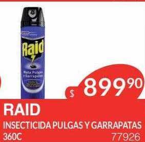 Masivos Raid insecticida pulgas y garrapatas oferta