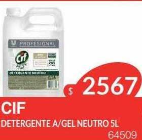 Masivos Cif detergente a gel neutro 5l oferta