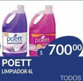 Masivos Poett limpiador 4l oferta