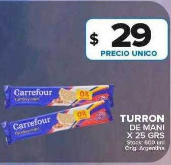 Carrefour Maxi Turron de mani oferta