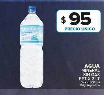 Carrefour Maxi Agua mineral sin gas pet oferta