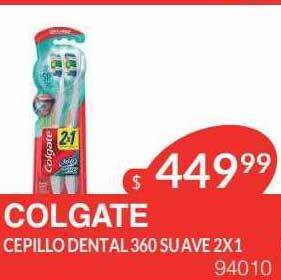 Masivos Colgate cepillo dental 360 suave 2x1 oferta