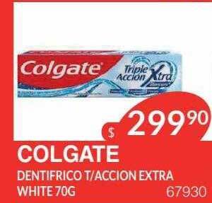 Masivos Colgate dentifrico t accion extra white 70g oferta