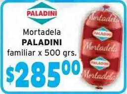 Unico Supermercados Paladini Mortadela Familiar x 500 grs oferta