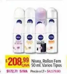 Medamax Nivea rollon fem varios tipos oferta