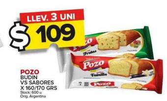 Carrefour Maxi Pozo budin vs sabores oferta